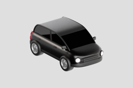 Preview: 3D Black Car