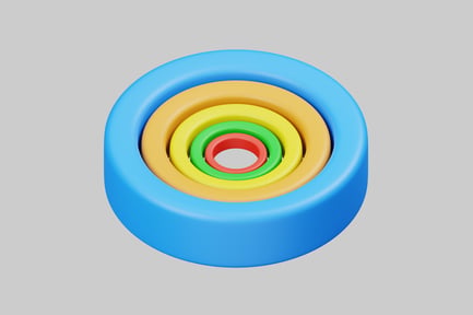 Preview: Colorful target business icon