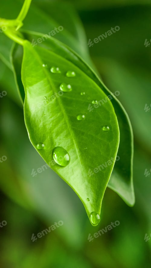 Preview: fresh green leaves