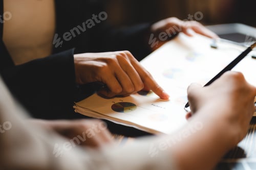 Preview: business approve and certificate concept, confirmation of business marketing document permit