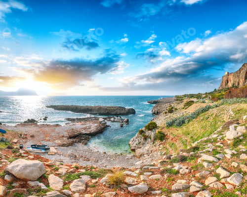 Preview: Stunning seascape of Isolidda Beach near San Vito cape.