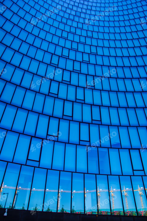 Preview: Modern architecture buildings in Vienna Austria Europe metal glass and concrete