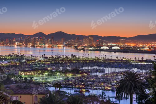 Preview: San Diego, California, USA Downtown Cityscape
