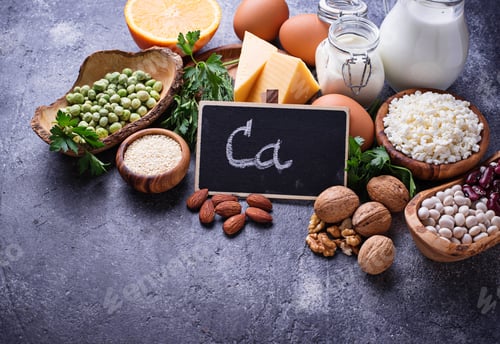 Preview: Set of food that is rich in calcium.