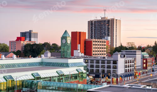 Preview: Kitchener, Ontario, Canada Downtown City Skyline