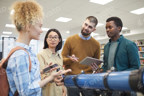 Preview: Group of Students in Astronomy Lesson