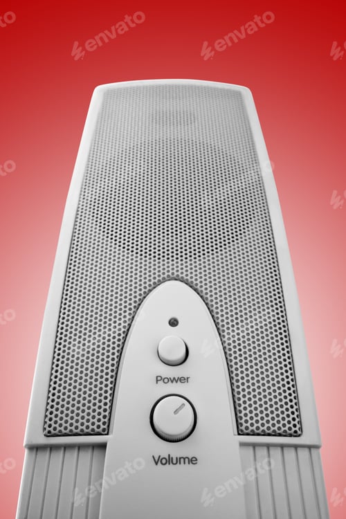 Preview: Close-Up View Of Computer Loudspeaker