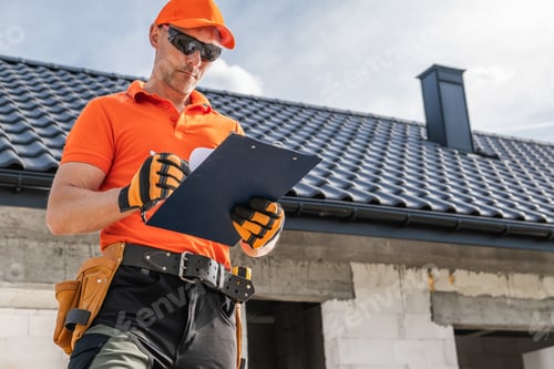 Preview: Construction Site Supervisor Making Daily Technical Documentation