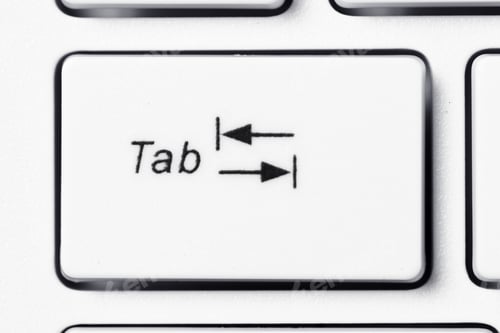 Preview: close up of a white computer keyboard