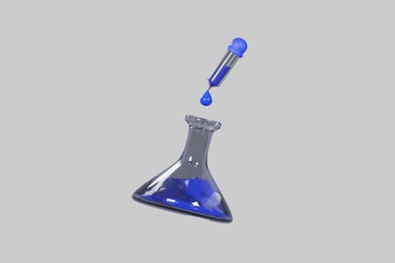 Preview: Chemistry flask with dropper