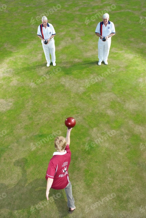 Preview: bowler and two people as pins