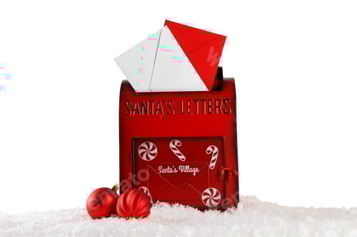 Preview: Santa's Letters Mailbox with Christmas Decorations
