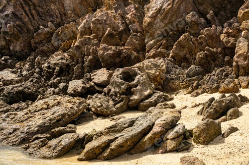Preview: Close up of stones that being on the shore