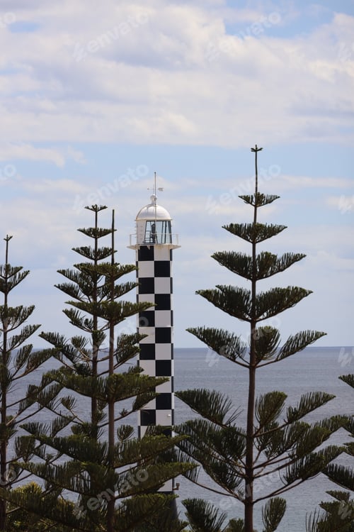 Preview: Stunning scenery of a lighthouse situated on the coast in Bunbury, Australia