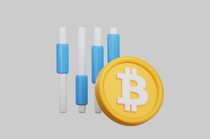 Aperçu: Graphique Bitcoin et concept de devise