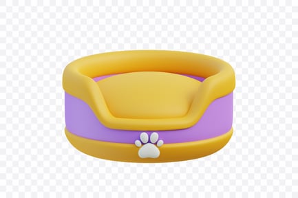 Preview: Plush Pet Bed with Cushion