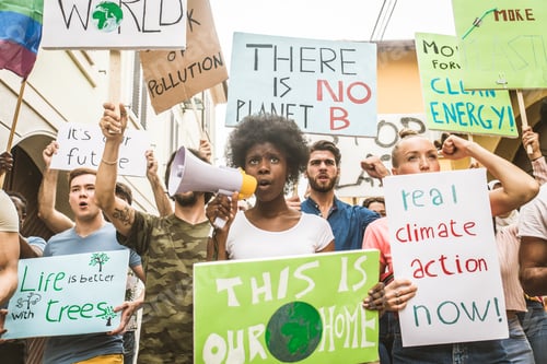 Preview: Activists demonstrating against global warming