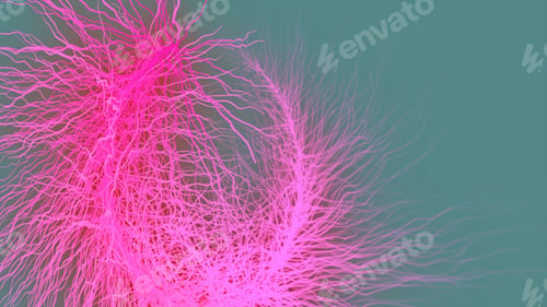 Preview: particles Asymmetrical Branching Fractal network