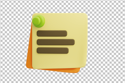 Aperçu: Icône 3D Sticky Notes