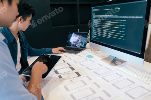 Preview: Programmer and developer meeting for new project.