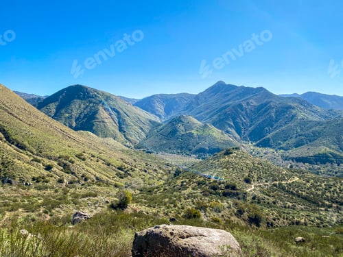 Preview: Hiking trail and landscape and mountains of the Cleveland National forest in California
