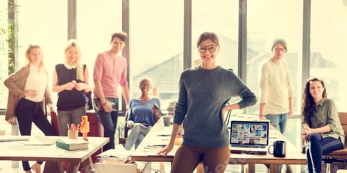 Preview: Business Team Brainstorming Workspace Concept