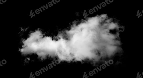 Preview: clouds on black background