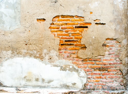 Preview: Old weathered brick wall fragment,texture background