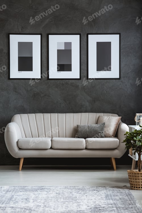 Preview: Sophisticated living room with sofa