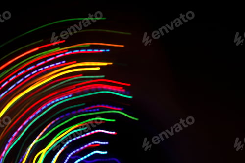 Preview: Abstract colorful motion background with blurred lights