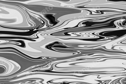 Preview: Black and white fluid texture background