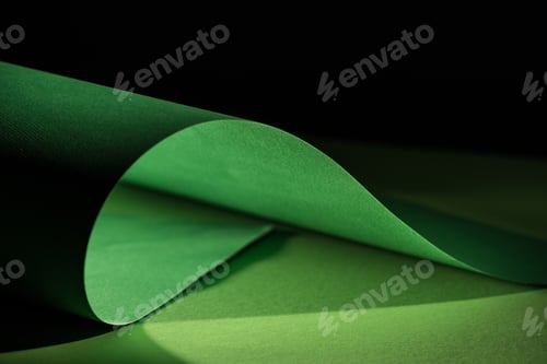 Preview: green warping paper for decoration on black