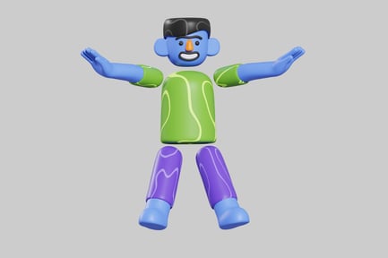 Preview: Cartoon character with a surprised expression