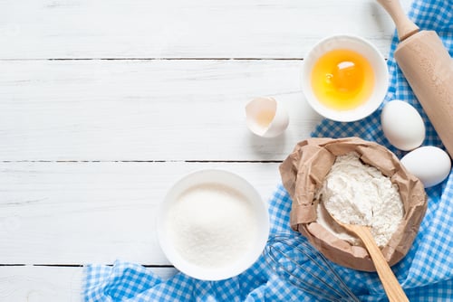 Preview: Baking ingredients.