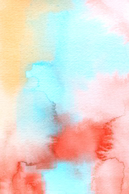 Preview: Watercolor Texture Background in Red, Blue, and Orange
