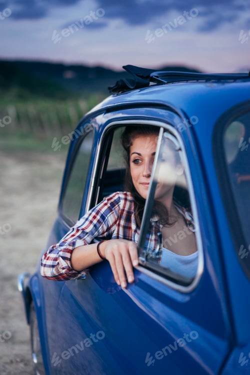 Preview: Young Couple Trip With Vintage Car