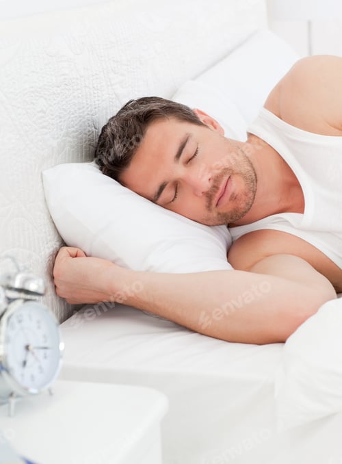 Preview: A Peaceful Man In His Bed Before Waking Up In His Bedroom