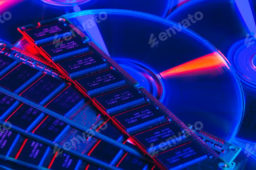 Preview: computer random access memory (RAM) close up
