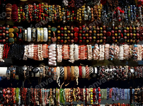 Preview: Beautiful selection of different kinds of handmade bracelets