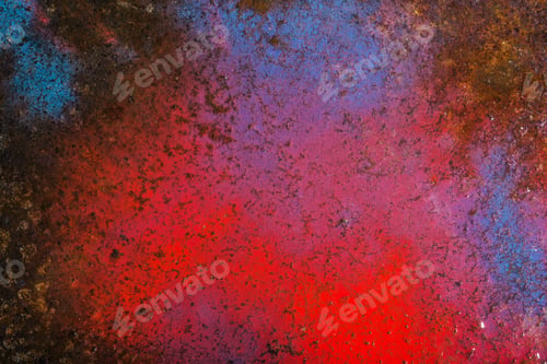 Preview: Drop Art Background- Liquid Paint On Rusty Metal Surface