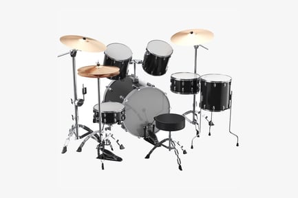 Preview: Acoustic Black Drum Set