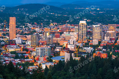 Preview: Portland, Oregon, USA Downtown Cityscape