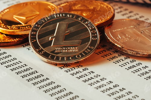 Preview: Litecoin cryptocurrency coin