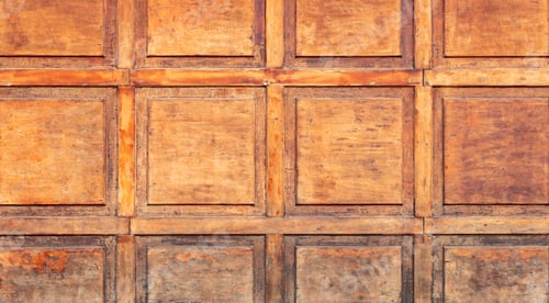 Preview: Wood brown door blank background texture.