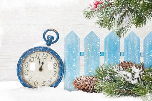 Preview: Christmas alarm clock and fir tree