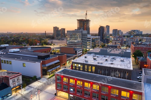 Preview: Kitchener, Ontario, Canada downtown city skyline