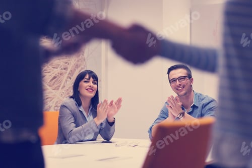 Preview: cloasing the deal in modern office interior