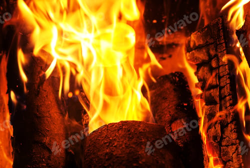 Preview: Fire. Background. Element. The concept of nature.