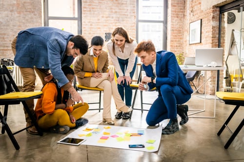 Preview: Business team working in a start-up office