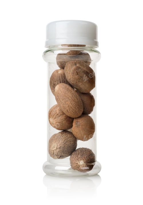 Preview: Nutmegs in a glass jar